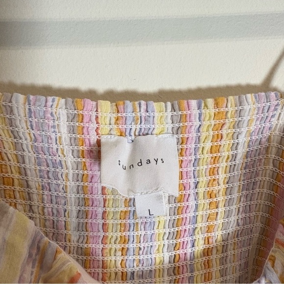 SUNDAYS CLEMENTINE DRESS Size Large 100% cotton - Picture 7 of 8